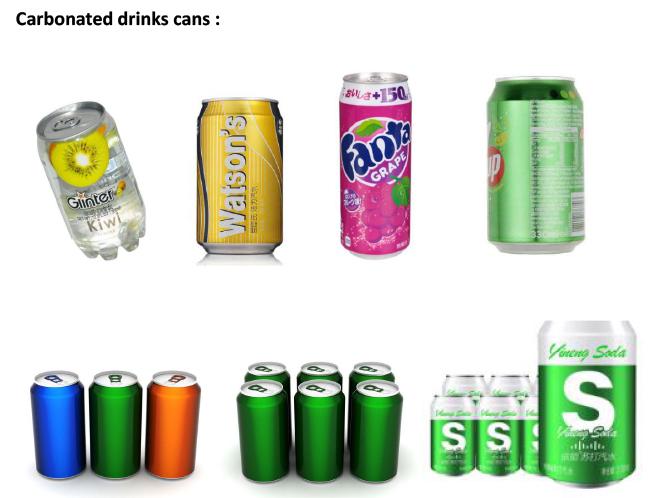 bouteilles de boîtes de boisson