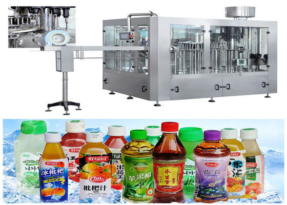 Chine Nettoyage facile liquide de machine de remplissage de Monoblock de bouteille d'ANIMAL FAMILIER pour le jus de fruit frais fournisseur